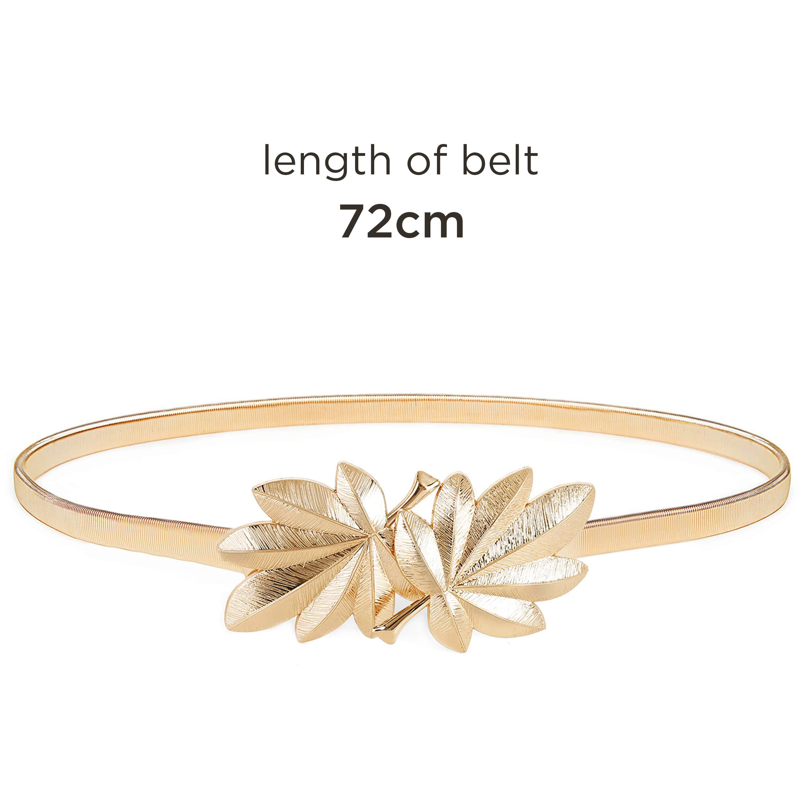 Small Flower Metal Belt Chain - Adjustable Waist Chain for Women's Dresses