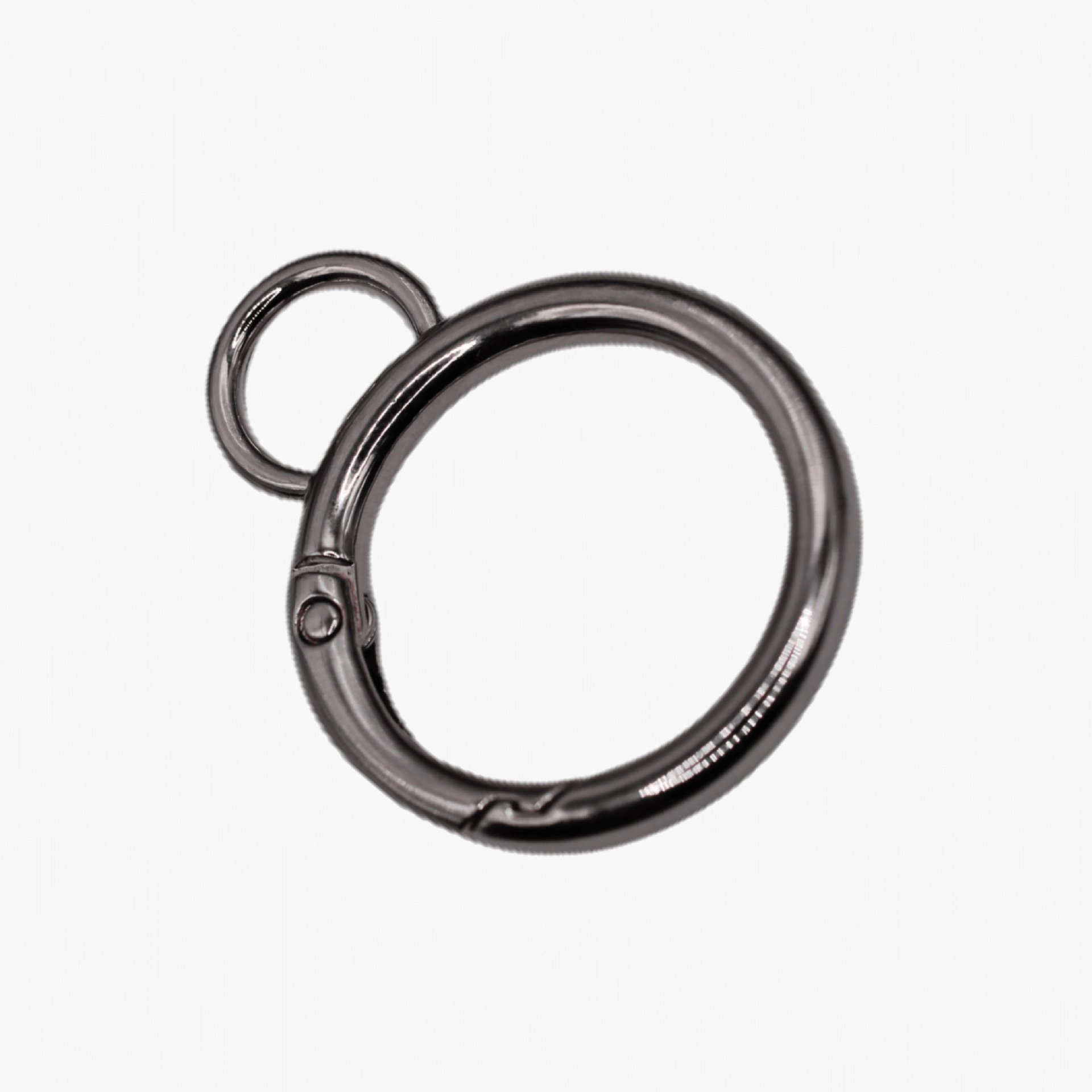 Metal Double Circle Snap Hook Spring Gate O Ring Trigger Clasps for Leather Craft Bag Strap Belt Connecting Hardware Accessory