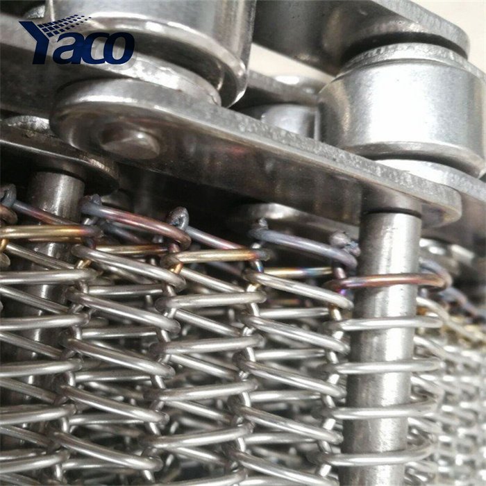 ss 304 316 316l 310 stainless steel chain link balance weave conveyor belts for food industrial
