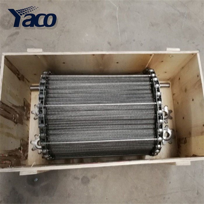 ss 304 316 316l 310 stainless steel chain link balance weave conveyor belts for food industrial