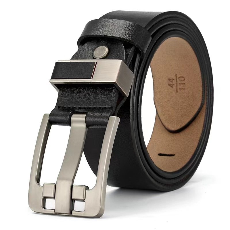 Genuine Leather For Men's High Quality Buckle Jeans Cowskin Casual Belts Business Cowboy Waistband Male Fashion Designer Belt