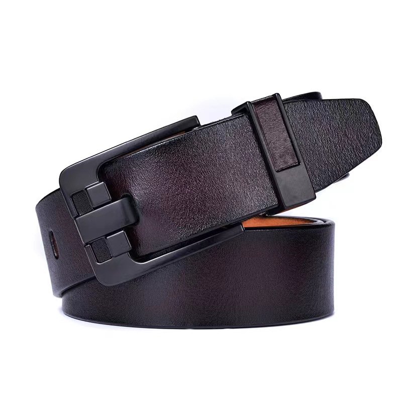 Genuine Leather For Men's High Quality Buckle Jeans Cowskin Casual Belts Business Cowboy Waistband Male Fashion Designer Belt