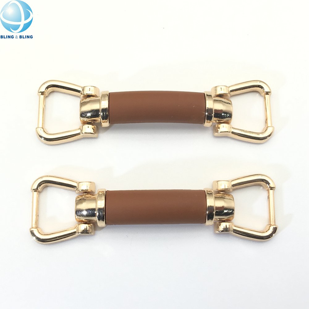 72mm Black White Brown Gold Horsebit Buckle Double D Ring Buckle For Handbags Loafer Shoe Accessories