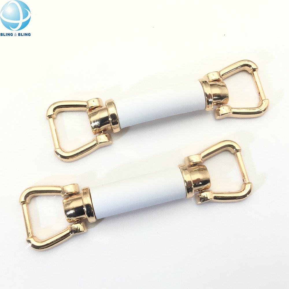 72mm Black White Brown Gold Horsebit Buckle Double D Ring Buckle For Handbags Loafer Shoe Accessories