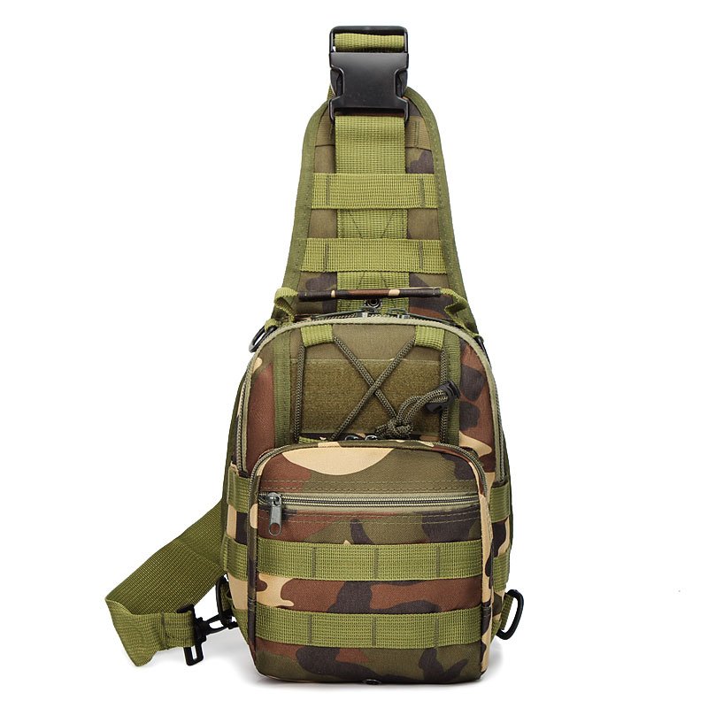 JSH Factory Direct with Molle System Wholesale Unisex Sling Tactical Crossbody Waterproof PVC Lining Chest Bag Pouch