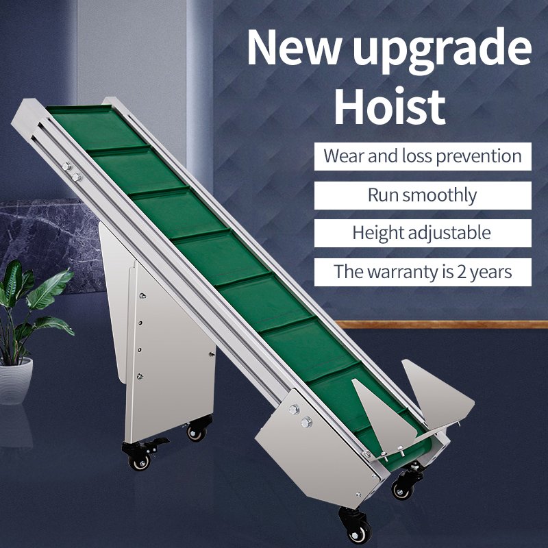 BN Top Plastic 1.5M Small Adjusted Oblique Plate Attach Chain Plate Conveyor Belt for Bag Bottles Pouch