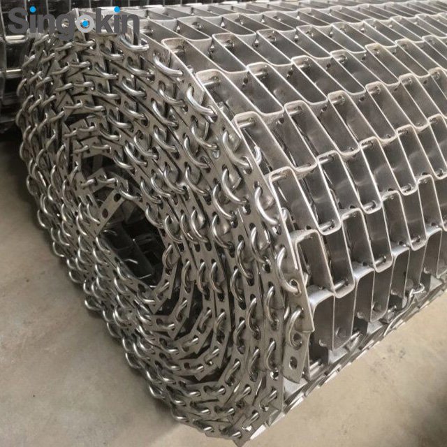 Long use life Metal Honeycomb mesh conveyor belts flex weave wire belt in Laos