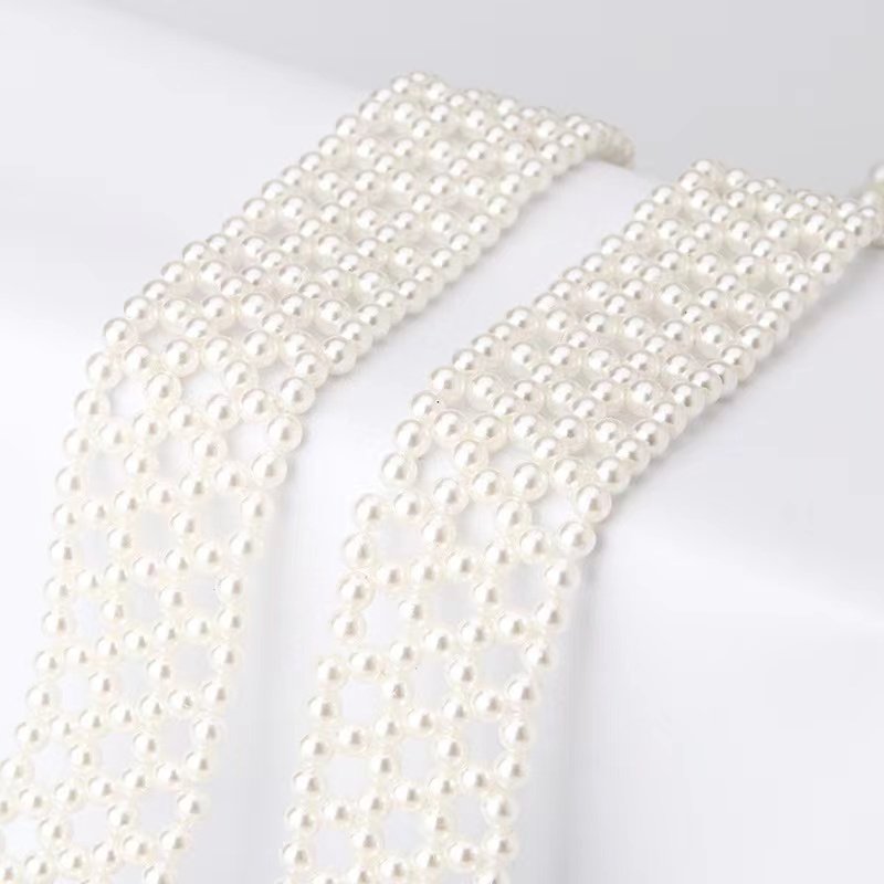 JULUN Fashion Pearl Waist Corset Belts For Women Dresses Pants Jeans Ladies Belt
