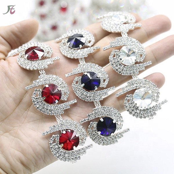 Wholesale Crystal Rhinestone Chain Trimming Bridal Sash Rhinestone Trim Applique Wedding Belt Garment Accessories