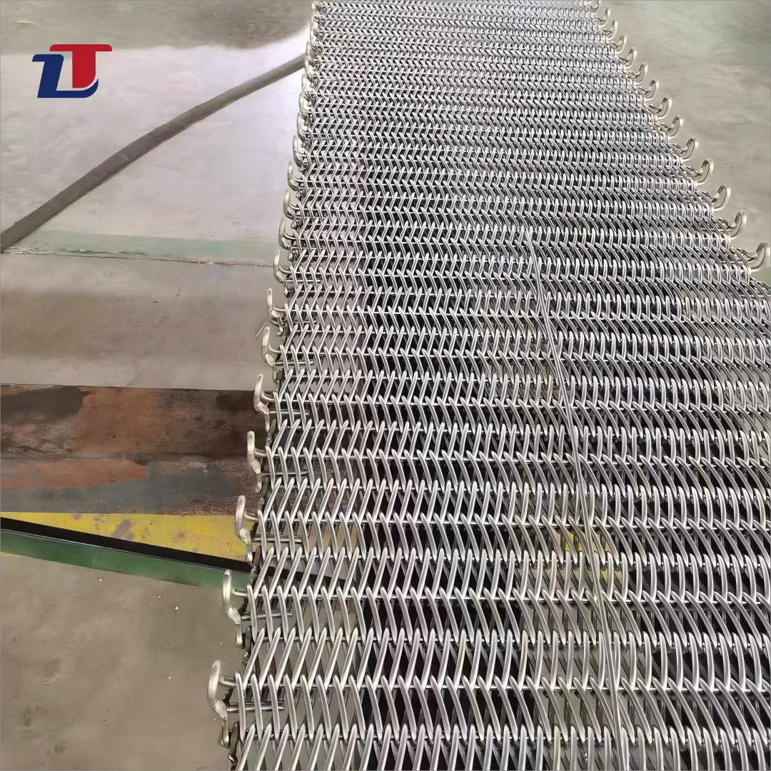 Slag extractor conveyor belt Food Grade 310 314 304 SS Stainless Steel Chain Link Balance Spiral Wire Mesh Conveyor Belt