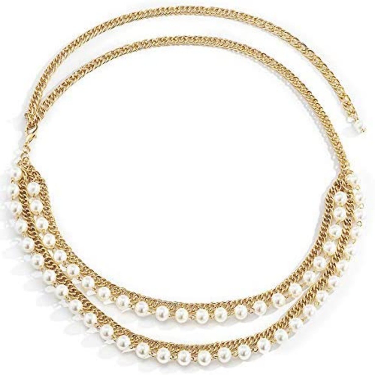 High Quality Gold Plated Belly Chain Layered Beaded Pearl Waist Chain Belt Sexy Party Nightclub Body Chain Jewelry For Women