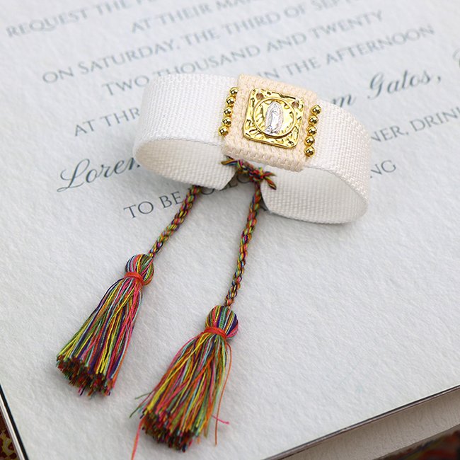 High quality 18K gold plated Vintage Religious Christian San Benito Color Knit Belt accessories women Jewelry bracelets