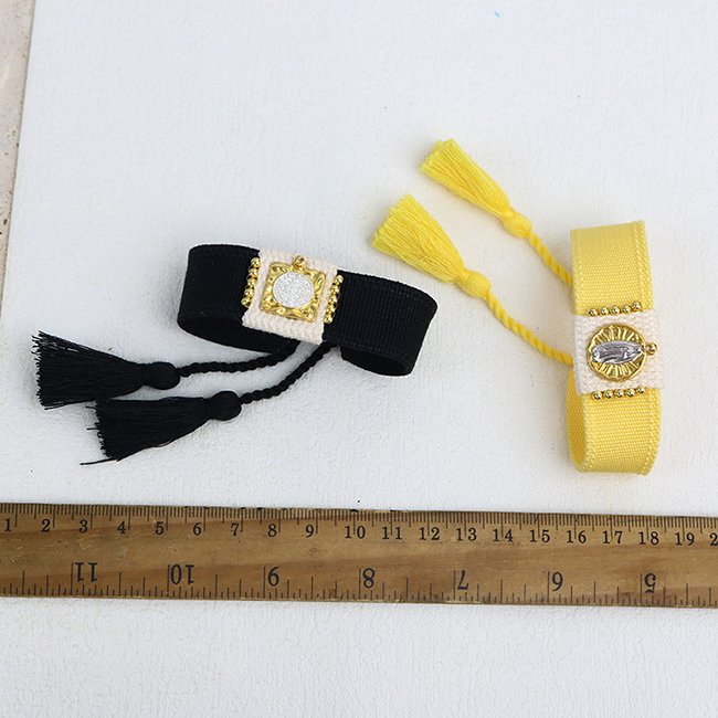 High quality 18K gold plated Vintage Religious Christian San Benito Color Knit Belt accessories women Jewelry bracelets