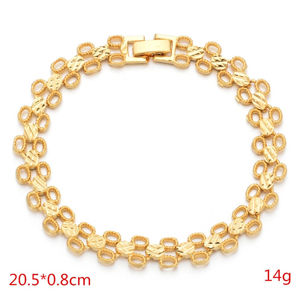 Wholesale Miami Stainless Steel Men Women 18K Gold Plated Cuban Watch Belt Link Chain