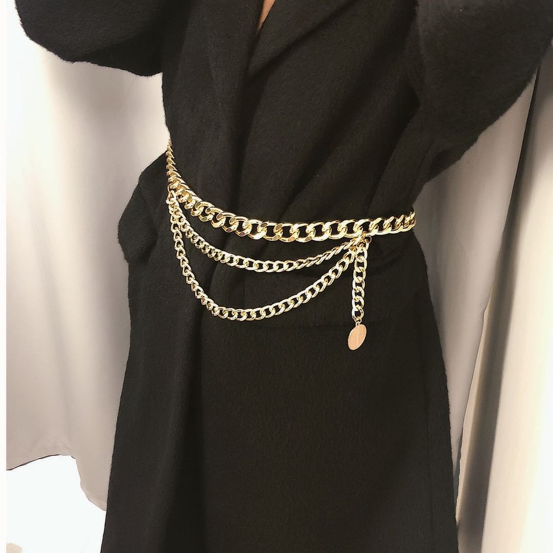 New arrival multi-layer exaggerated body chain female retro street shot waist chain wholesale