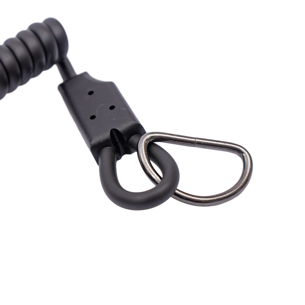 Outdoor tactical Kevlar spring gun rope, belt chain keychain elastic hanging rope spring lifting rope