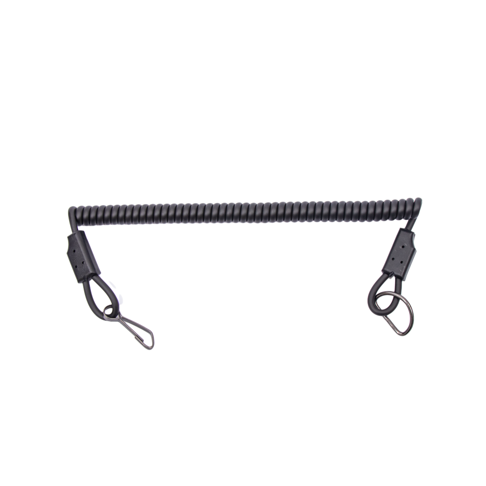 Outdoor tactical Kevlar spring gun rope, belt chain keychain elastic hanging rope spring lifting rope