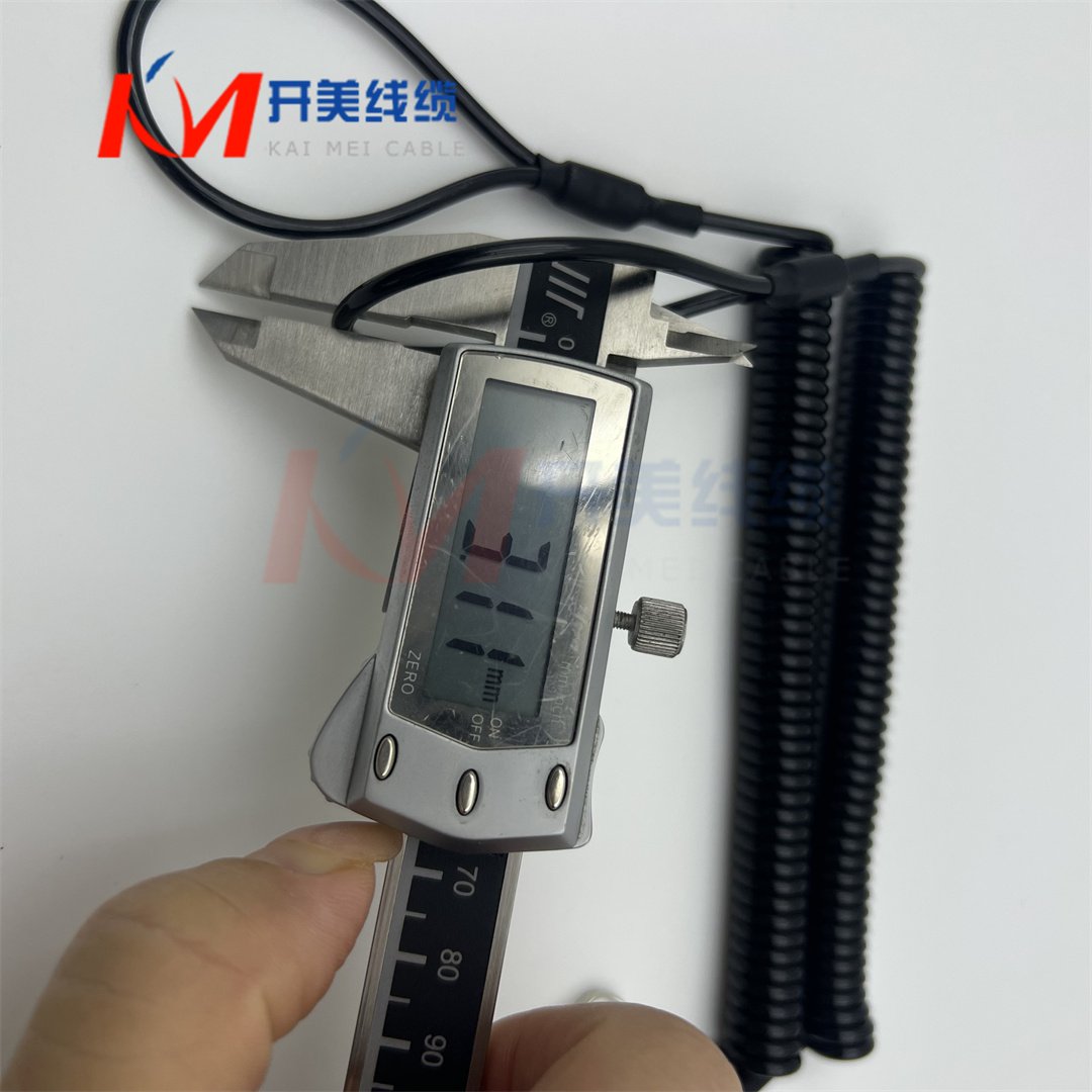 Outdoor tactical Kevlar spring gun rope, belt chain keychain elastic hanging rope spring lifting rope