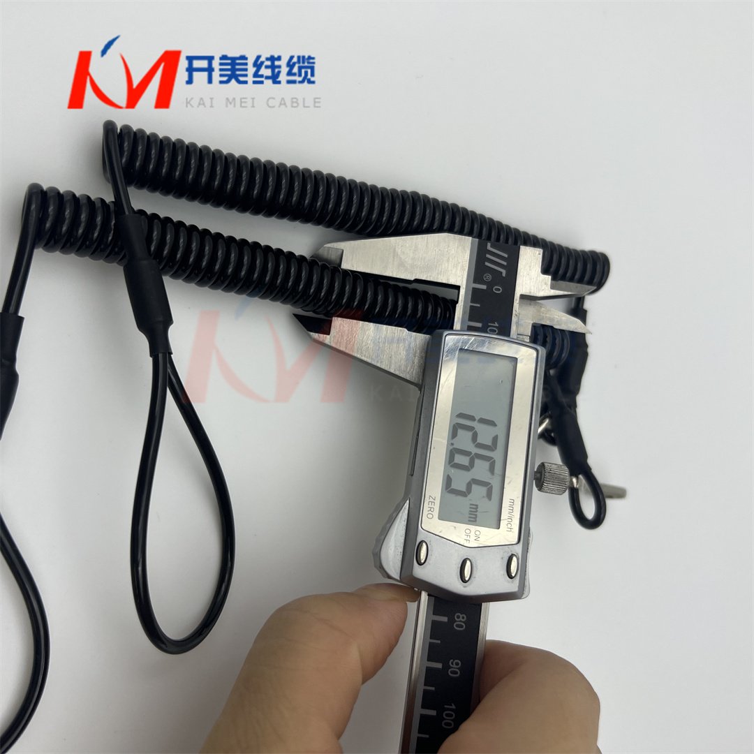 Outdoor tactical Kevlar spring gun rope, belt chain keychain elastic hanging rope spring lifting rope