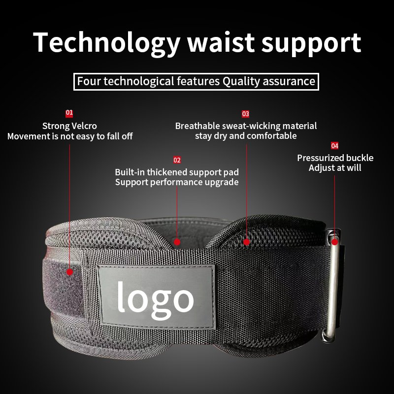 Hot Sale Custom Gym Belt Protective Cotton and EVA Power Weight Lifting Fitness Belt Wholesale for Gym Training