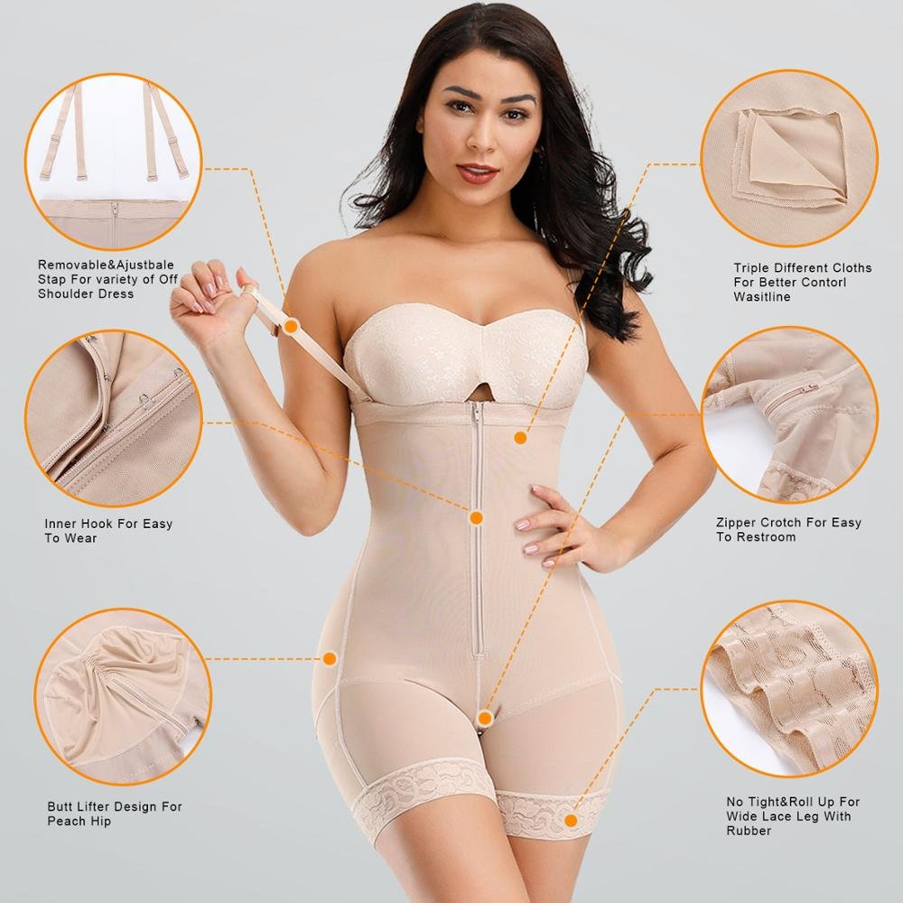 HEXIN Wholesale Stage 3 Post Surgery Shapewear Shaper Reductor Body Shaper Shapewear Full Body Shaper Shapewear For Women