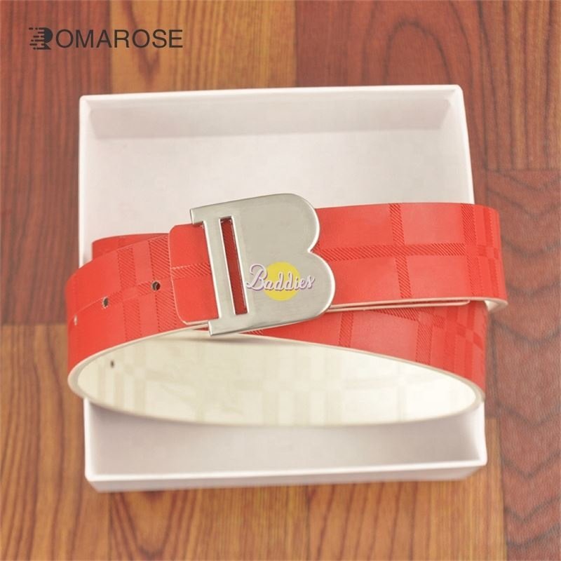 Designer Inspired Vendor Men's Belt Male Genuine Leather Luxury Chain Belt Logo Printed Strap Corset Waist Belt