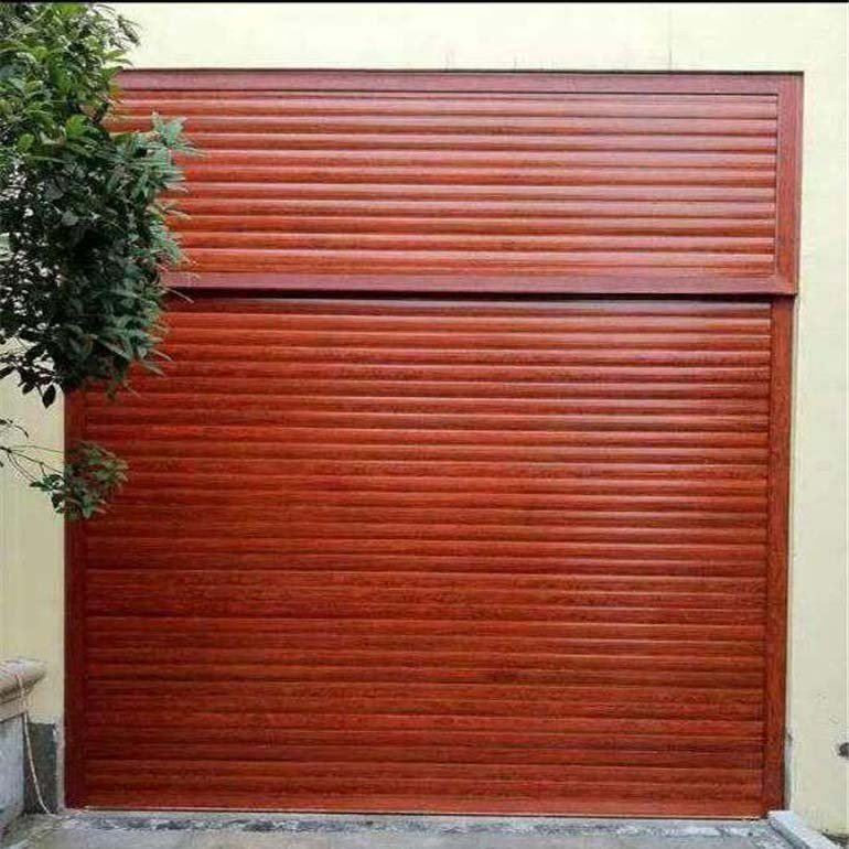 Aluminum Automatic Roller Shutter Roll Up Garage Door With Motor