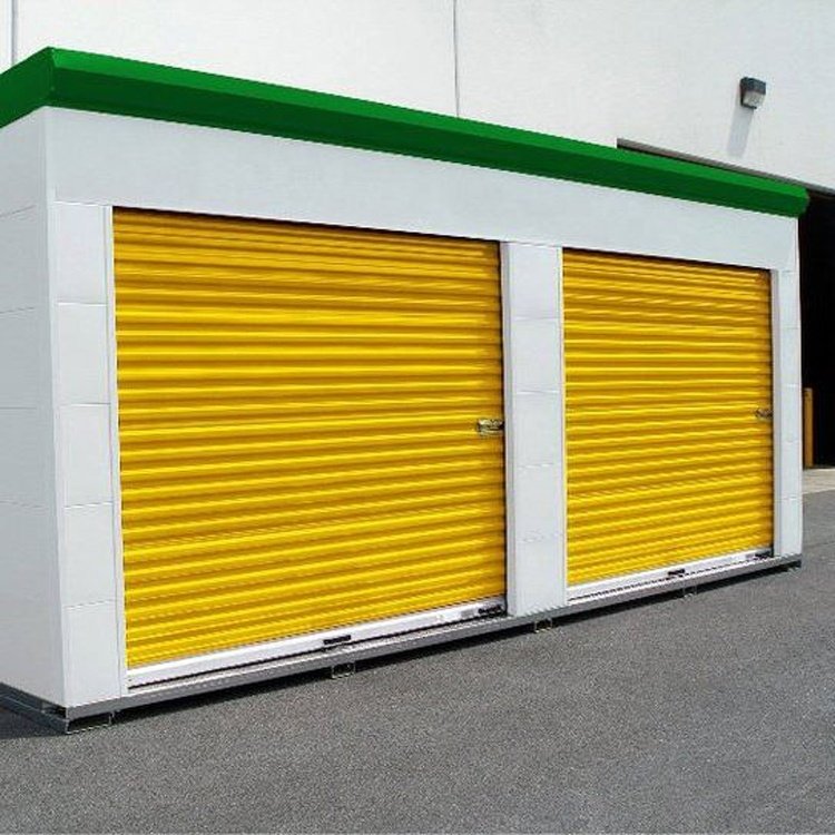 Aluminum Automatic Roller Shutter Roll Up Garage Door With Motor
