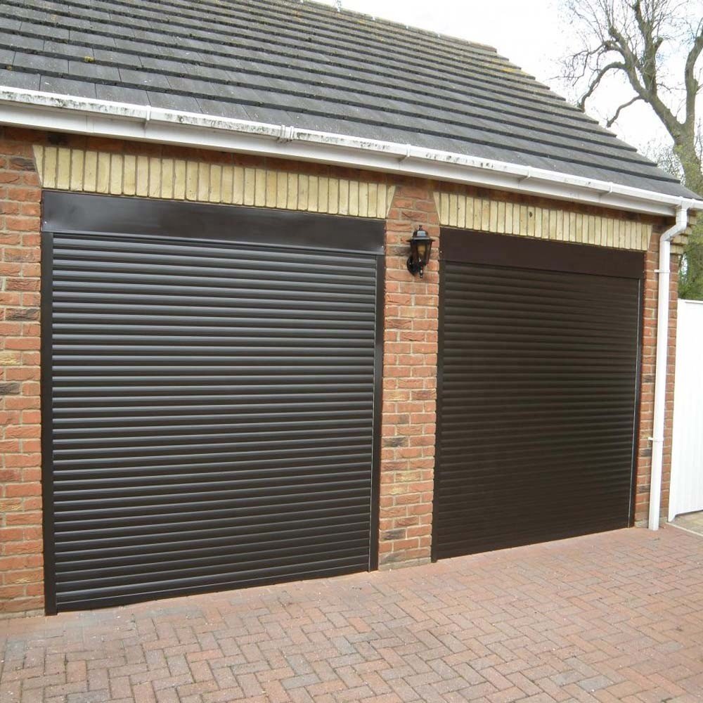 Aluminum Automatic Roller Shutter Roll Up Garage Door With Motor