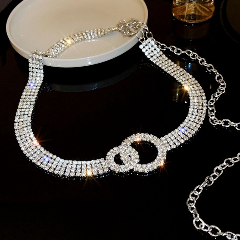 Fashion Women Sparkling Rhinestone Waist Chain Wedding Party Dress Belt Crystal Beads Buckle Waistband Body Chain
