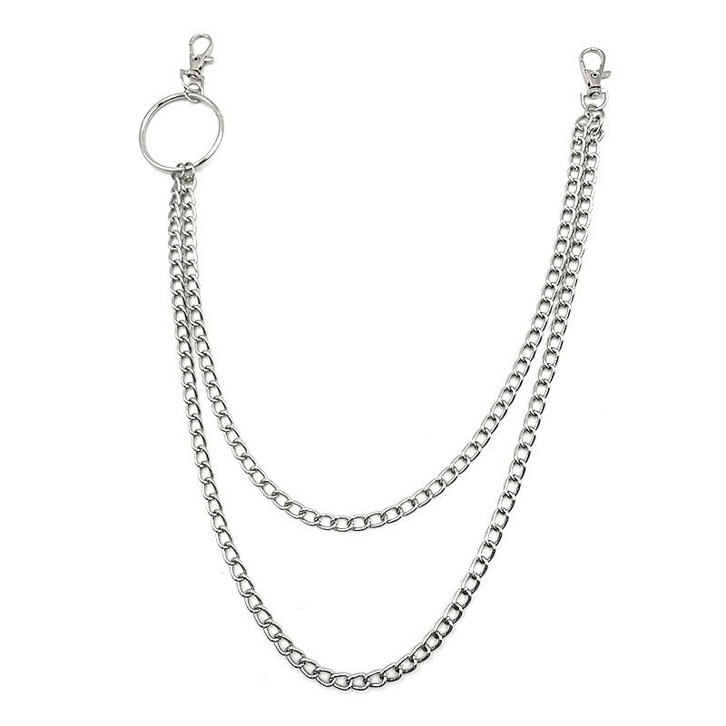 INS Punk style jeans accessories multiple layer chain hip hop alloy stage trousers chain for party
