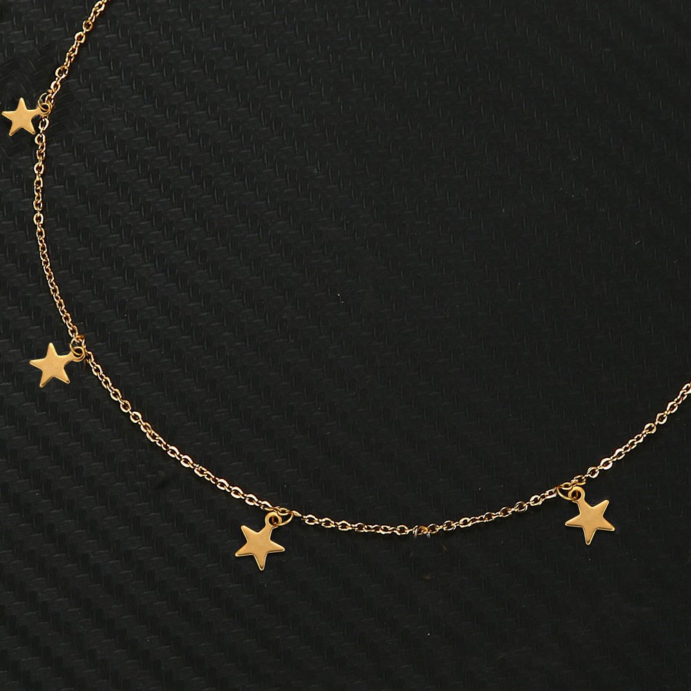 Stainless Steel Adjustable Waist Chain Luxury Sexy Iced Out Bling Star Moon Bikini Women Beach Body Chain