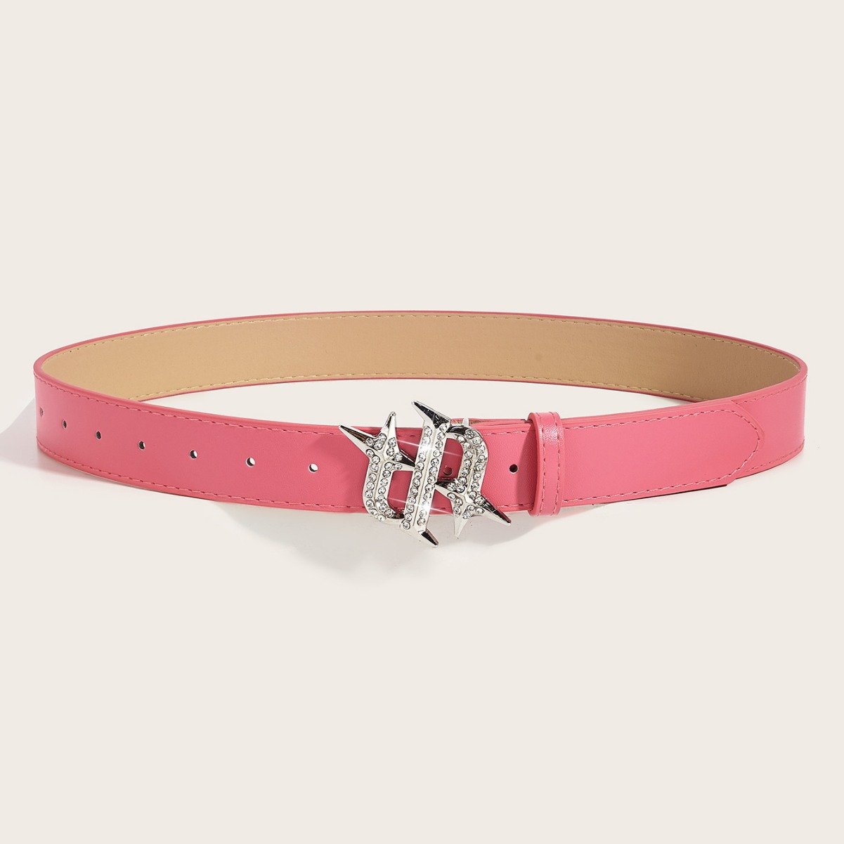 New Style Luxury Belt Woman Rhinestone Letter Custom Luxury Belt Simple Fashion Pu Designers Belts Women