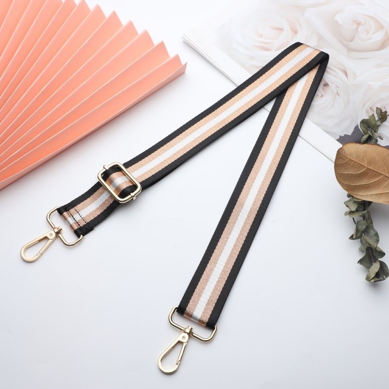Gold wire sandwich shoulder bag Shoulder strap The new backpack strap can be adjusted and freely retractable