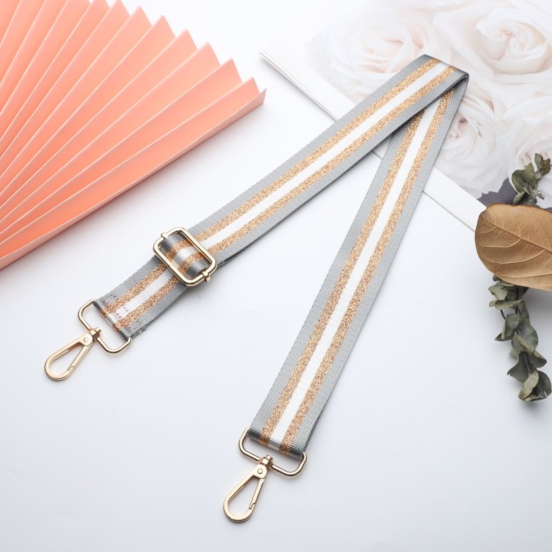 Gold wire sandwich shoulder bag Shoulder strap The new backpack strap can be adjusted and freely retractable