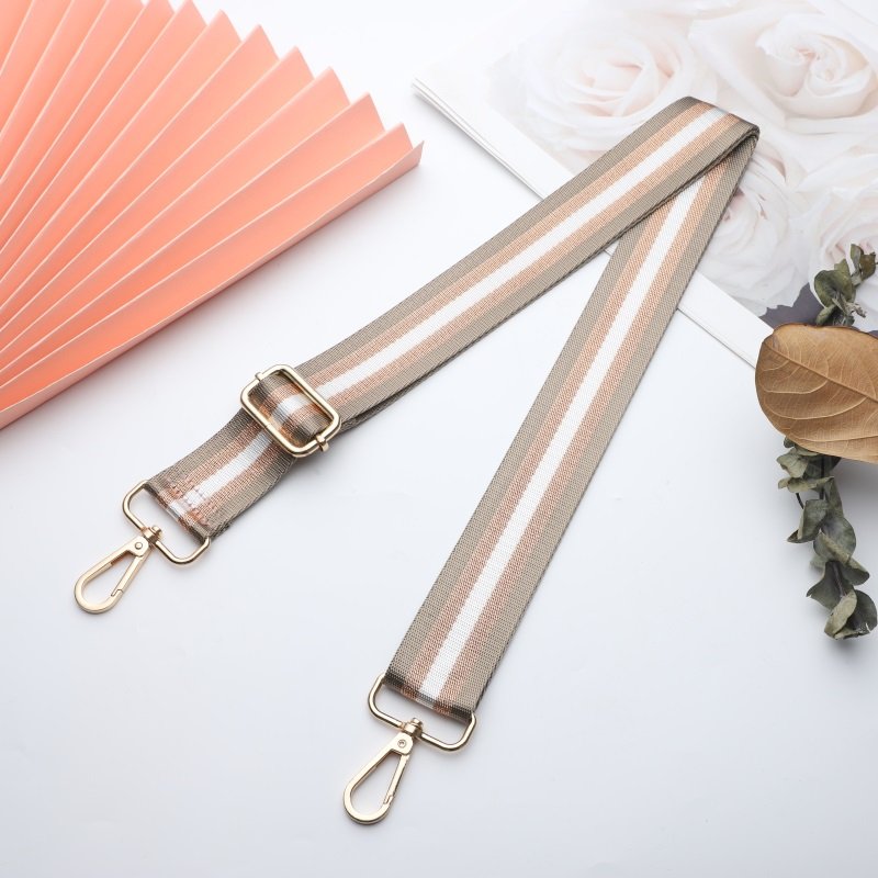 Gold wire sandwich shoulder bag Shoulder strap The new backpack strap can be adjusted and freely retractable
