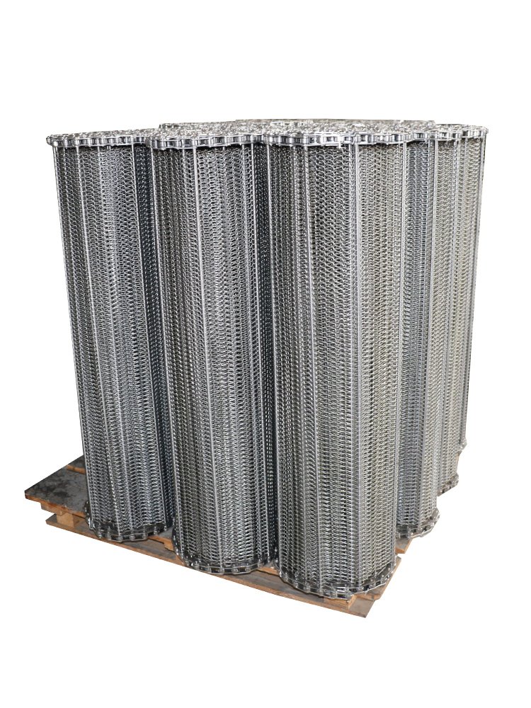 Direct Supply of 304 Stainless Steel Encrypted Herringbone Conveyor Belt for High-Temperature