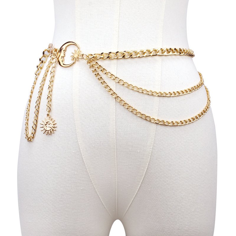 Fashion Metal Chain Belt Dress Waist Chain Body Jewelry
