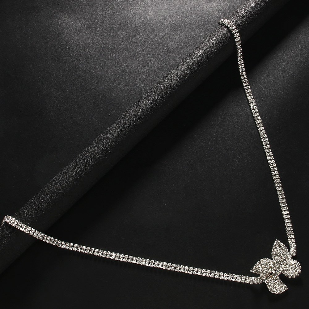 2024 Women Silver Long Rhinestone Belt Waist Chain Shine Circle Beach Bikini Waist Belly Sexy Body Chain Jewelry