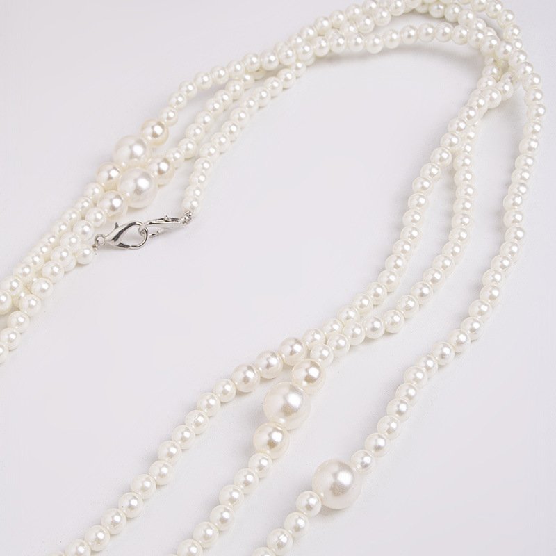 New Style Pearl Waist Chain Elegant Baroque Pendant Belt Exquisite Body Jewelry Women