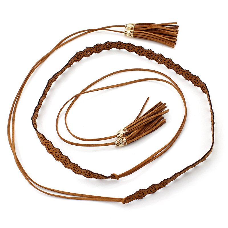 New Hot Sale Plus Size Lace Accessories Women Belt Waist Chain Girls Knotted For Dresses Women Big Belt