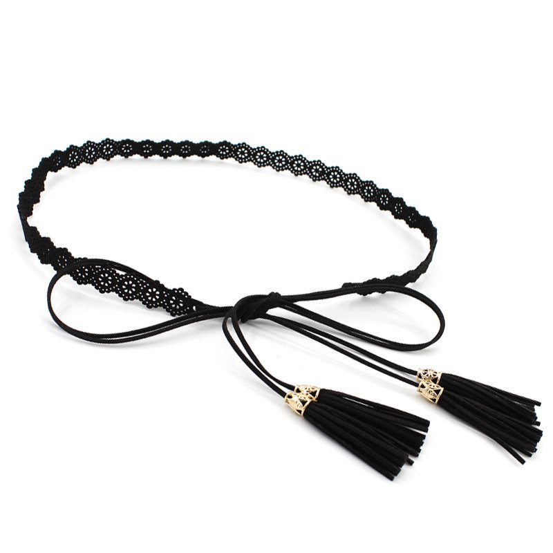 New Hot Sale Plus Size Lace Accessories Women Belt Waist Chain Girls Knotted For Dresses Women Big Belt
