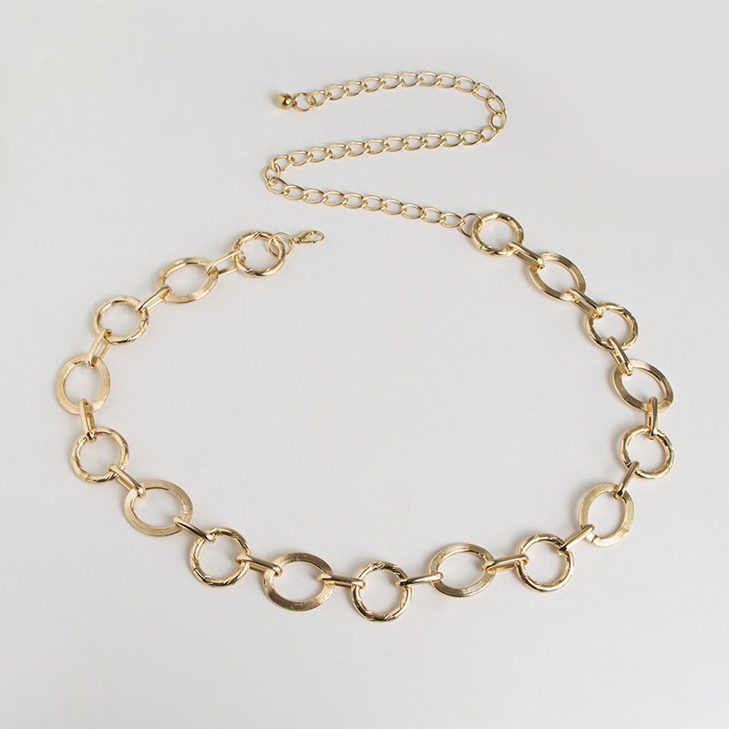 Factory Direct Sales Retro Metal Chain Waist Fashion Decoration Chain Belt For Girls