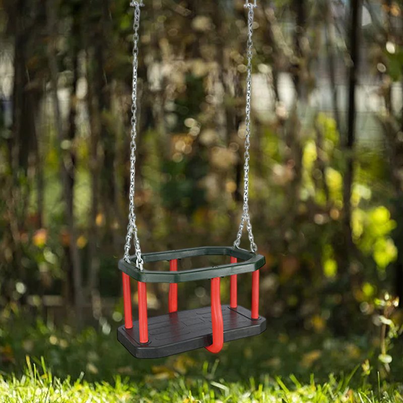 New Design Outdoor Garden Baby Swing Adjustable Seat Belt Chain Rubber Baby Swing