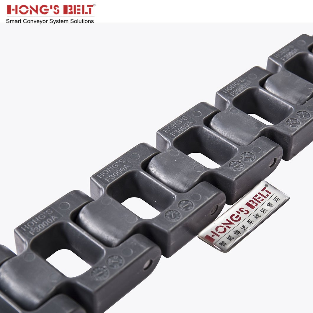 Hongsbelt HS-F3000A Straight plastic conveyor belt chain Open Knuckle Chain