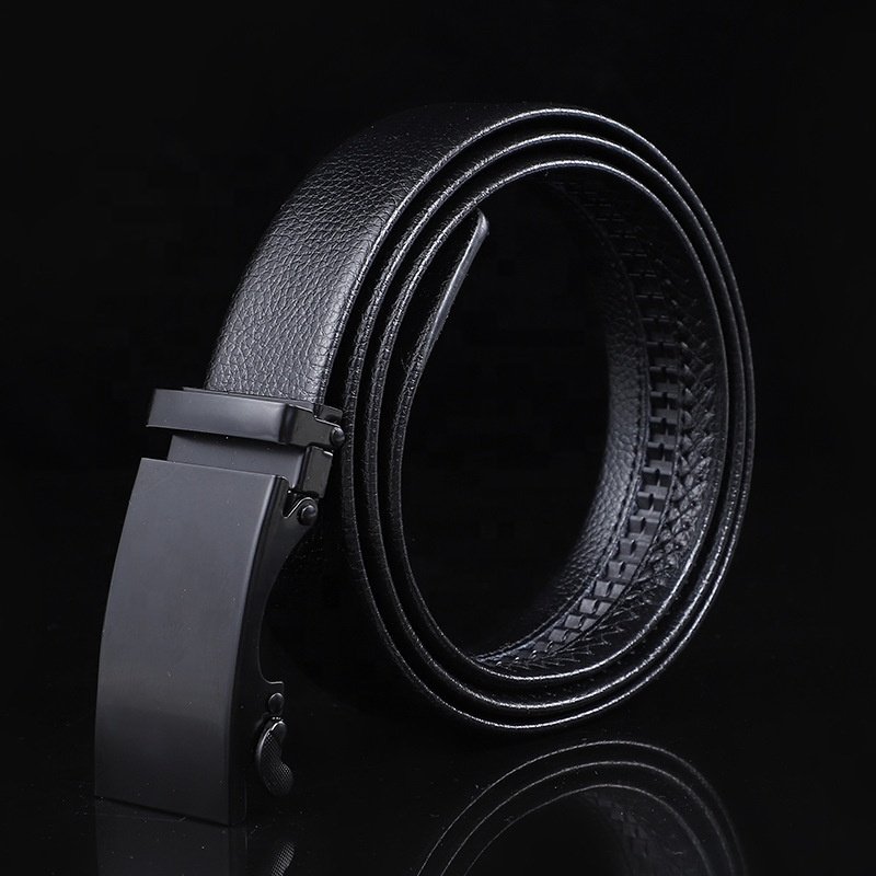 Belt Leather Men's Automatic Buckle belt Buckle Business Casual Long Pants Trouser belt
