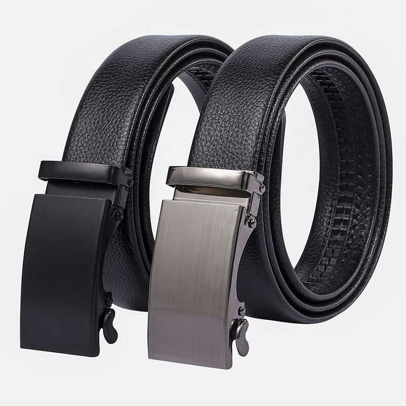 Belt Leather Men's Automatic Buckle belt Buckle Business Casual Long Pants Trouser belt