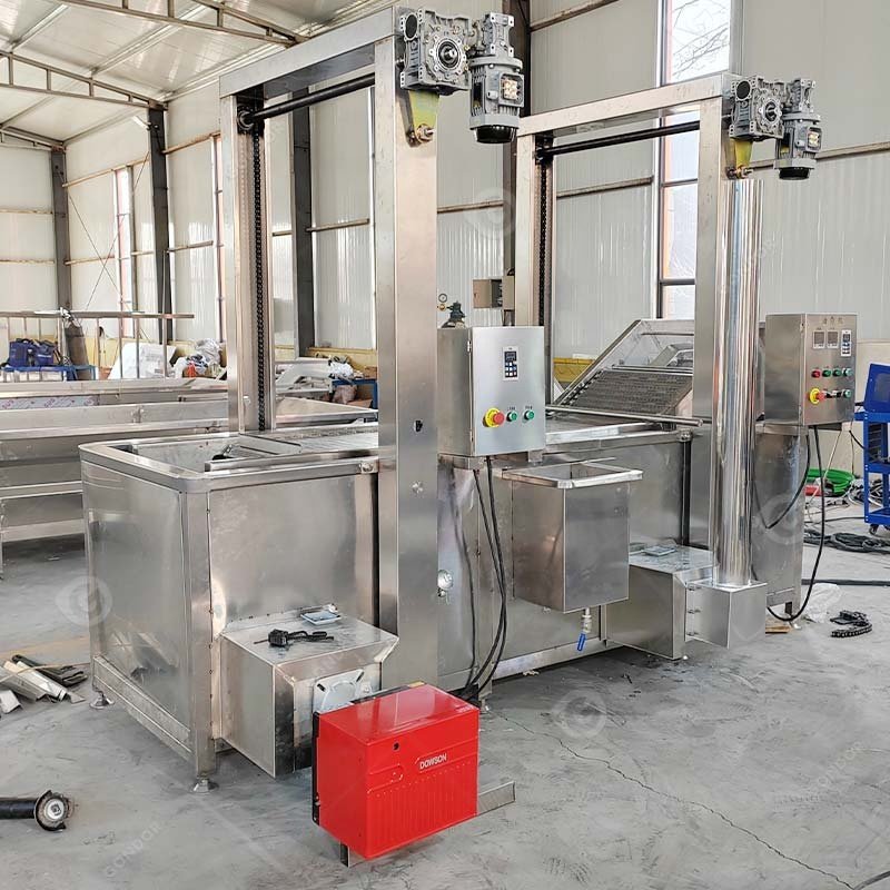 Pork Skin Commercial Fried Machine Peanuts Donut Conveyor Small Continous Corn Chip Fryer South Africa