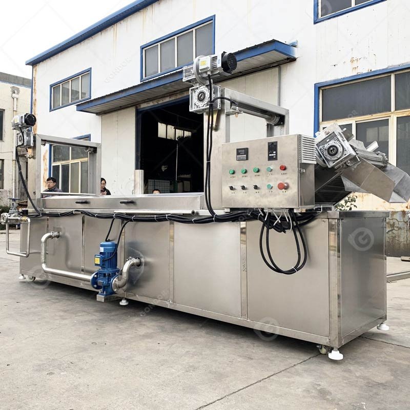 Pork Skin Commercial Fried Machine Peanuts Donut Conveyor Small Continous Corn Chip Fryer South Africa