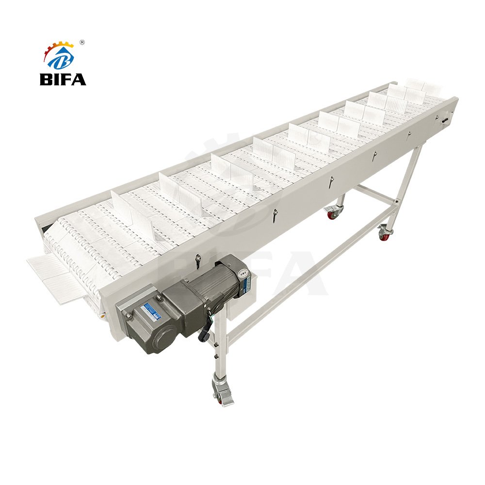 Bifa slat Chain Conveyore Table Top Conveyor Suppliers Bottles Line Modular Conveyors for can beverages